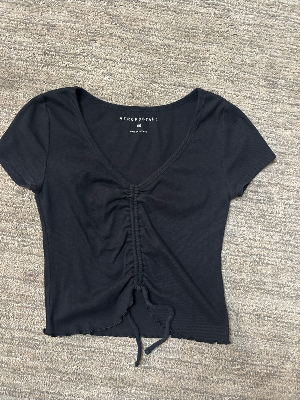 Aeropostale black short-sleeve top